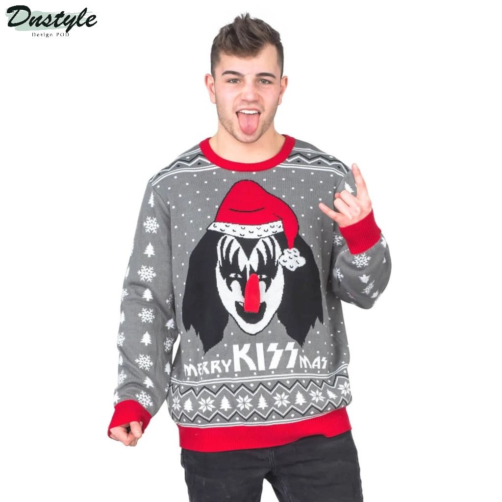 Merry Kissmas Flappy Ugly Christmas Sweater 1