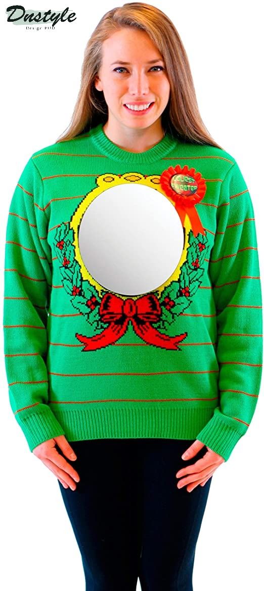 Mirror Ugliest Green Ugly Christmas Sweater
