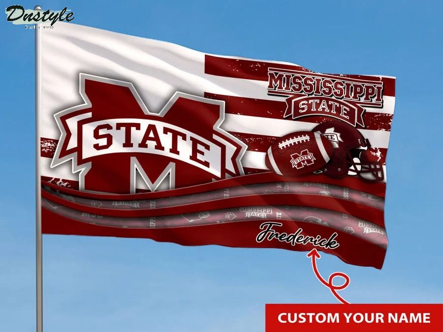 Mississippi state bulldogs NCAA custom name flag