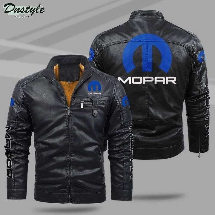 Mopar fleece leather jacket