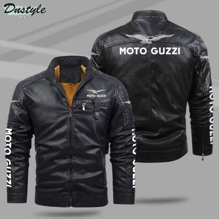 Moto guzzi fleece leather jacket