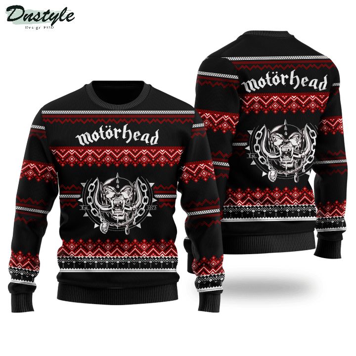 Motorhead 3d all over printed wool ugly sweater