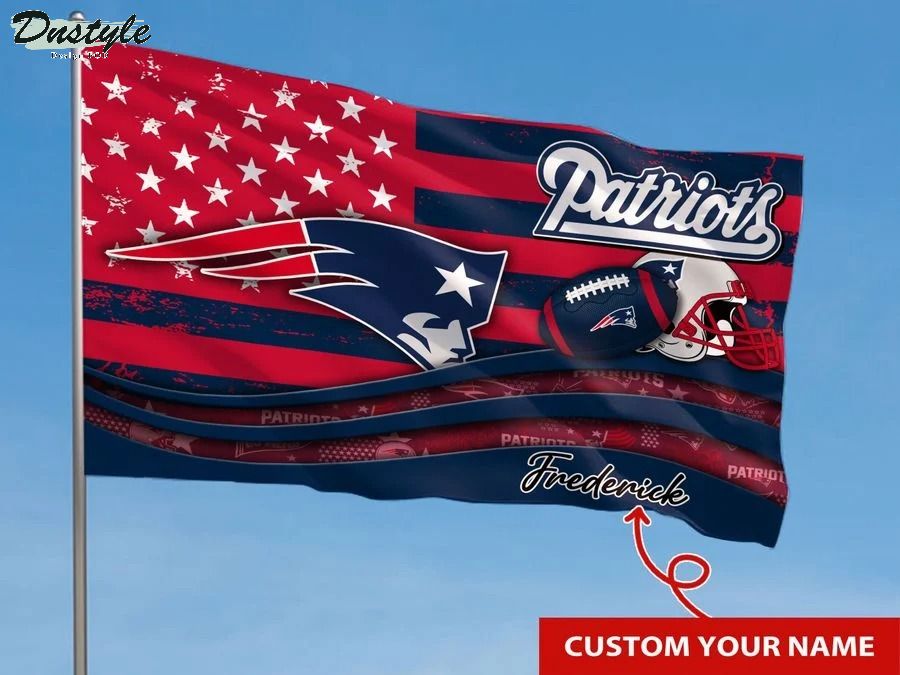New england patriots NFL custom name flag 1