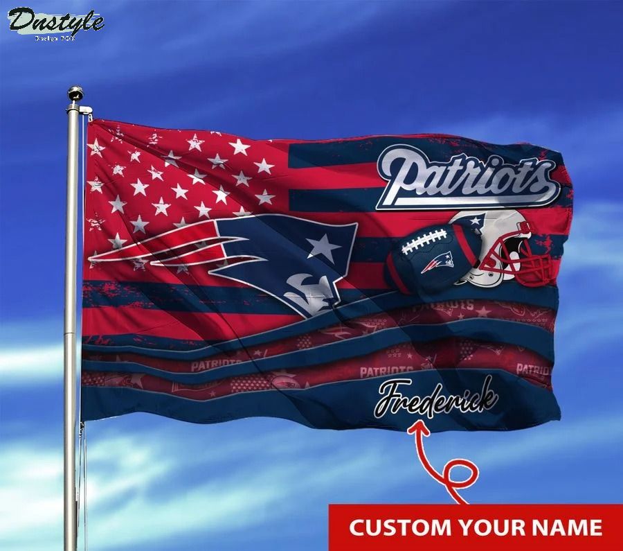New england patriots NFL custom name flag