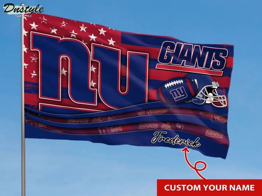 New york giants NFL custom name flag 1
