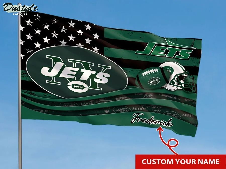 New york jets NFL custom name flag