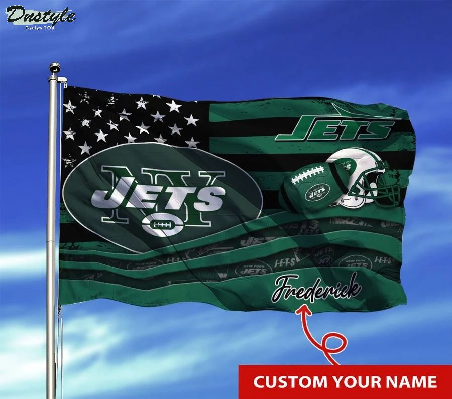 New york jets NFL custom name flag