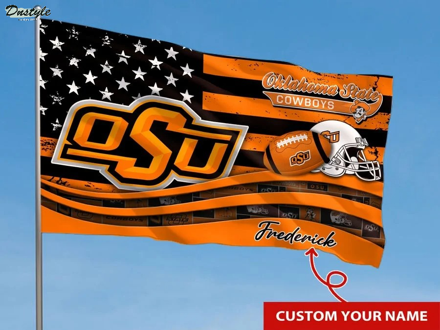 Oklahoma state cowboys NCAA custom name flag 1