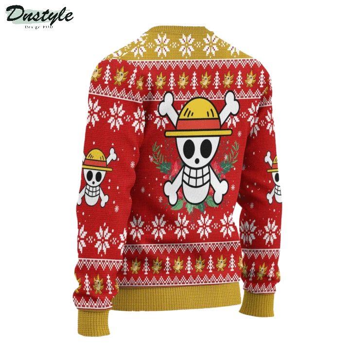 One Piece Luffy Anime Ugly Christmas Sweater 1