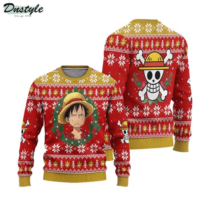 One Piece Luffy Anime Ugly Christmas Sweater