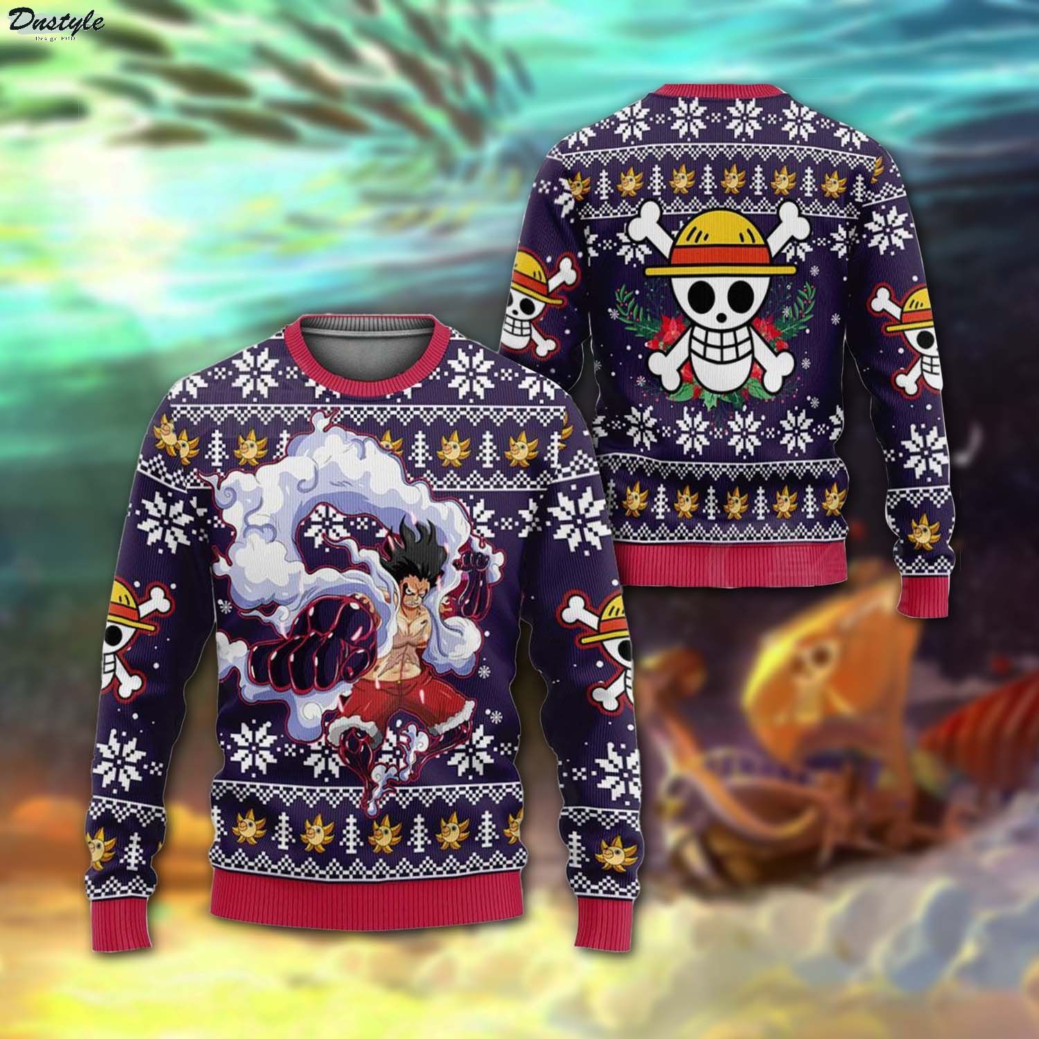 One piece Gear 4 ugly christmas sweater