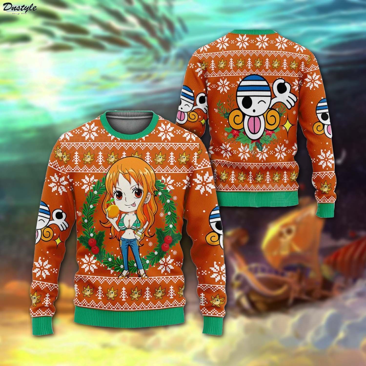 One piece Nami ugly christmas sweater