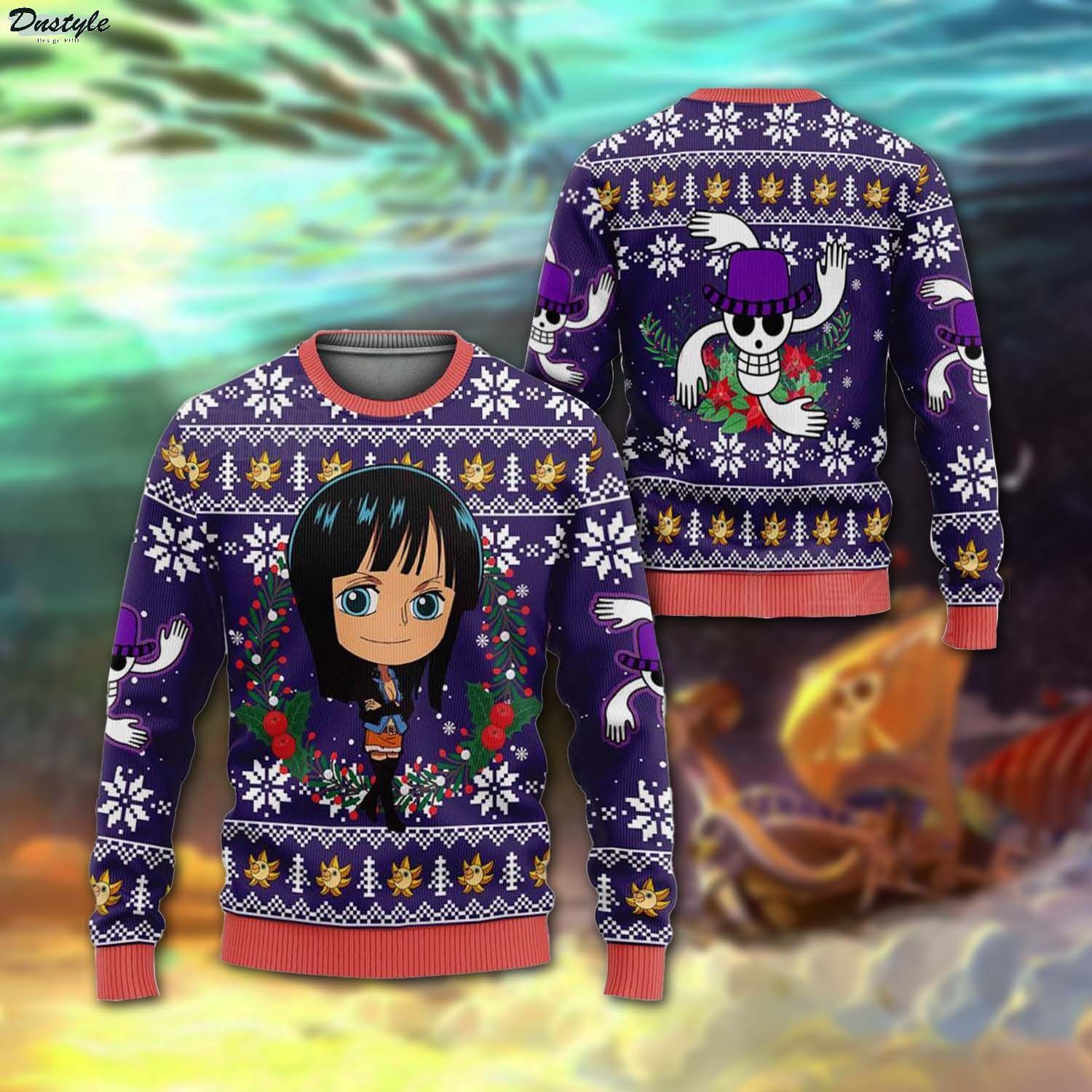 One piece Nico Robin ugly christmas sweater