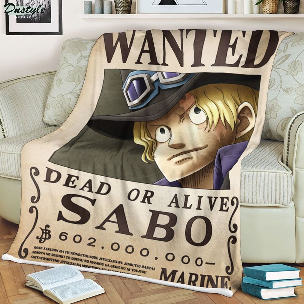 One piece Sabo 27S Wanted soft blanket