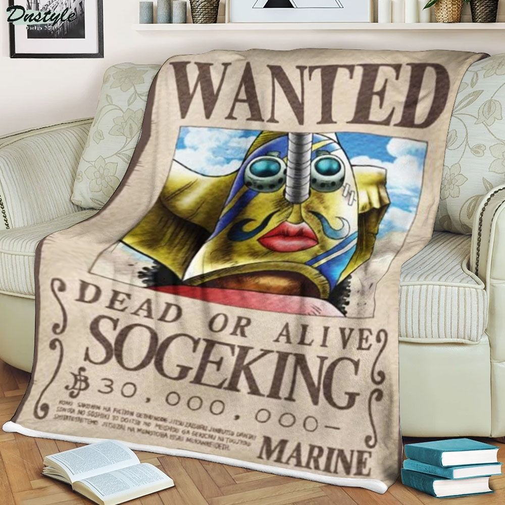 One piece Sogeking Wanted soft blanket
