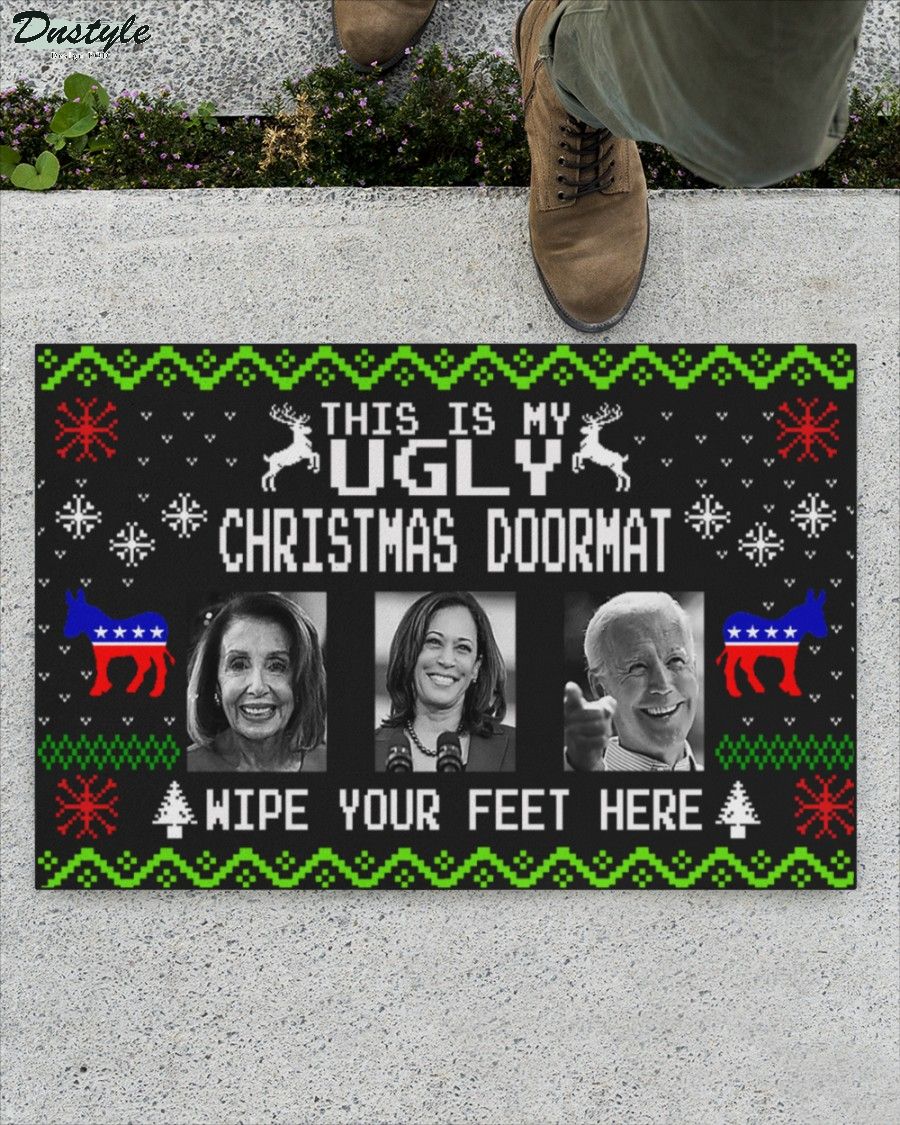 Pelosi harris biden this is my ugly christmas doormat 1