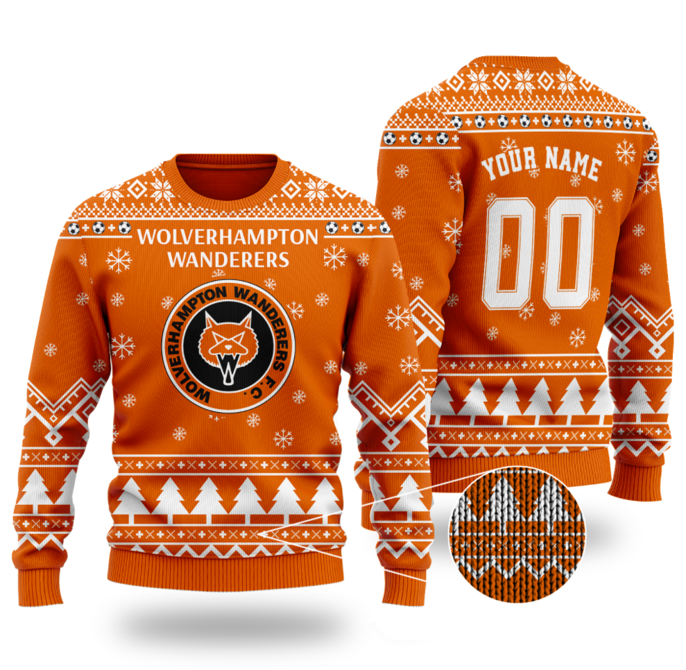 Personalized Wolverhampton Wanderers ugly sweater