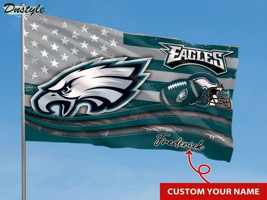 Philadelphia eagles NFL custom name flag 1