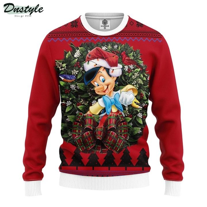 Pinochio Noel Ugly Christmas Sweater