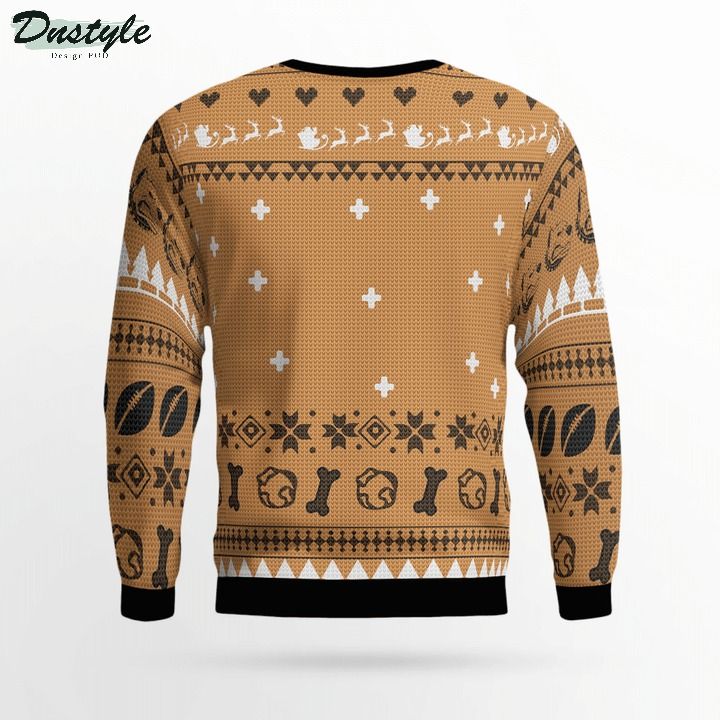 Pitbull rugby ugly christmas sweater 3