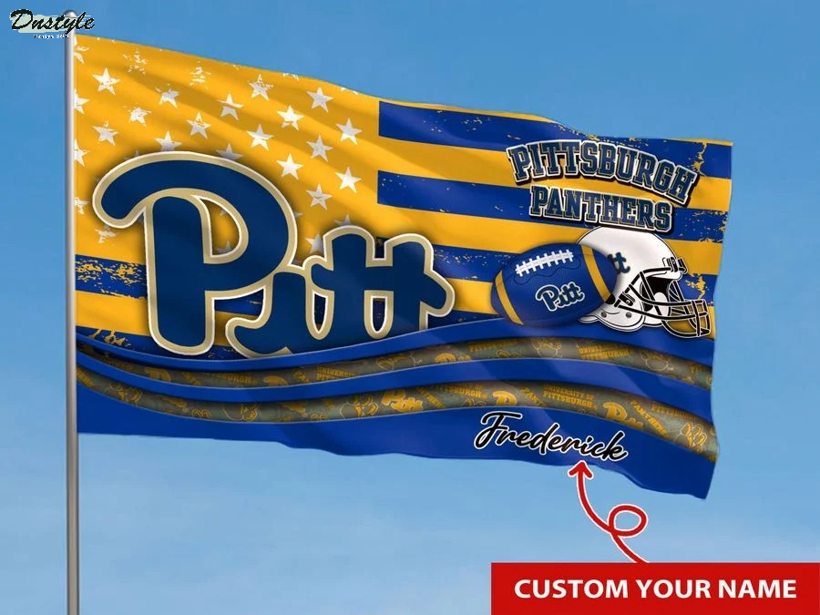Pittsburgh panthers NCAA custom name flag