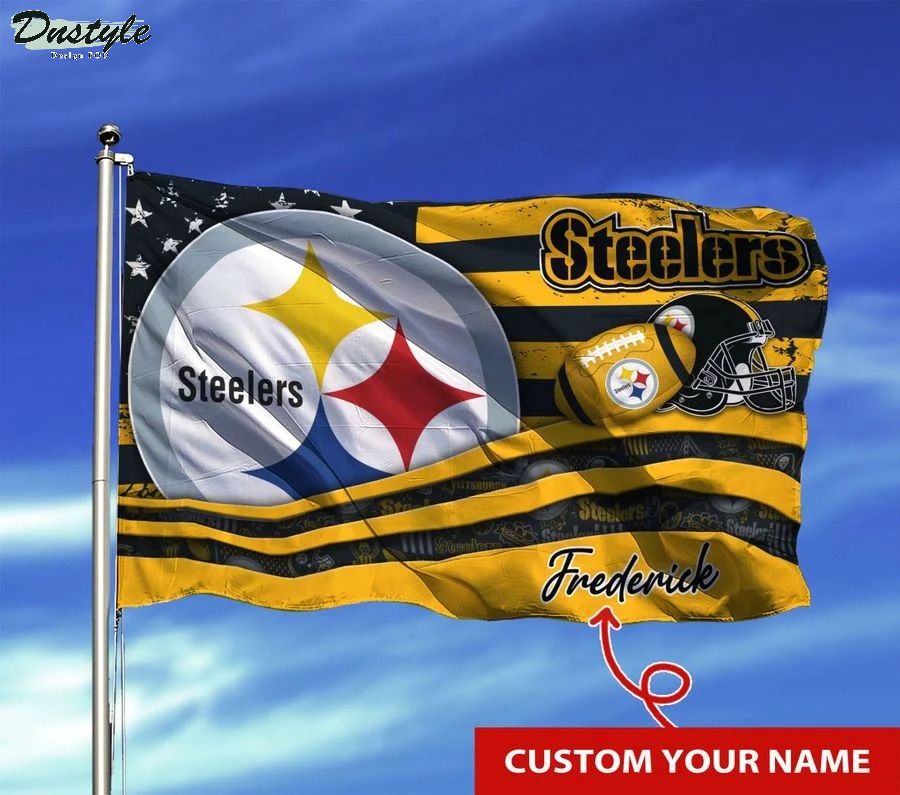 Pittsburgh steelers NFL custom name flag