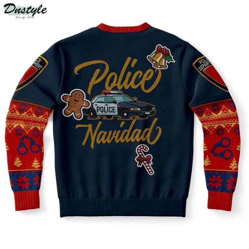 Police navidad ugly christmas sweater 1