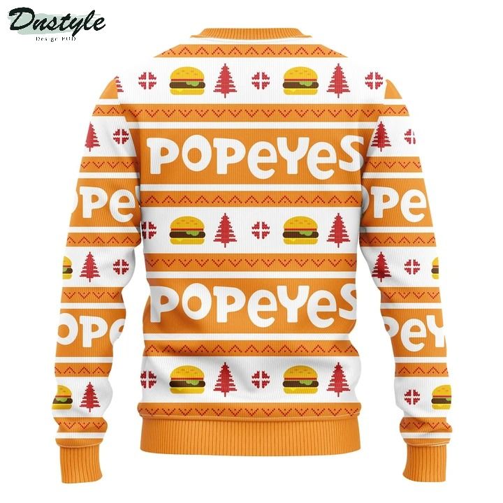 Popeyes Ugly Christmas Sweater 1