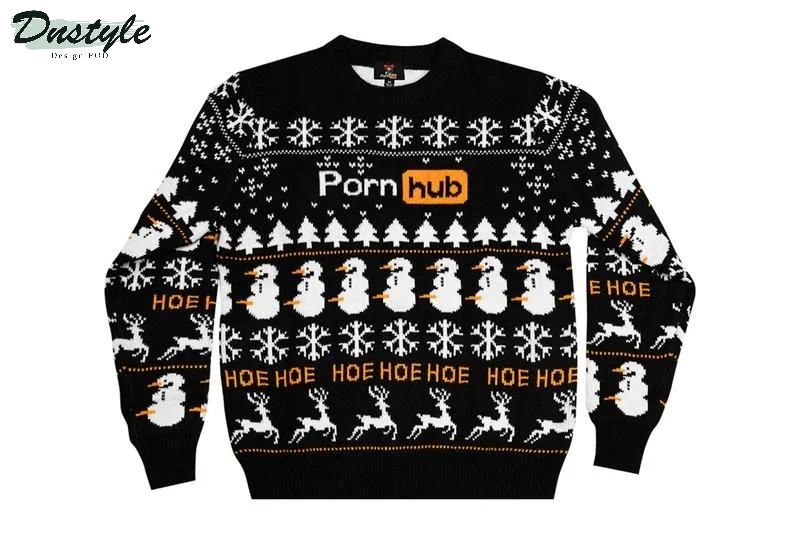 Pornhub Hoe Hoe ugly christmas sweater