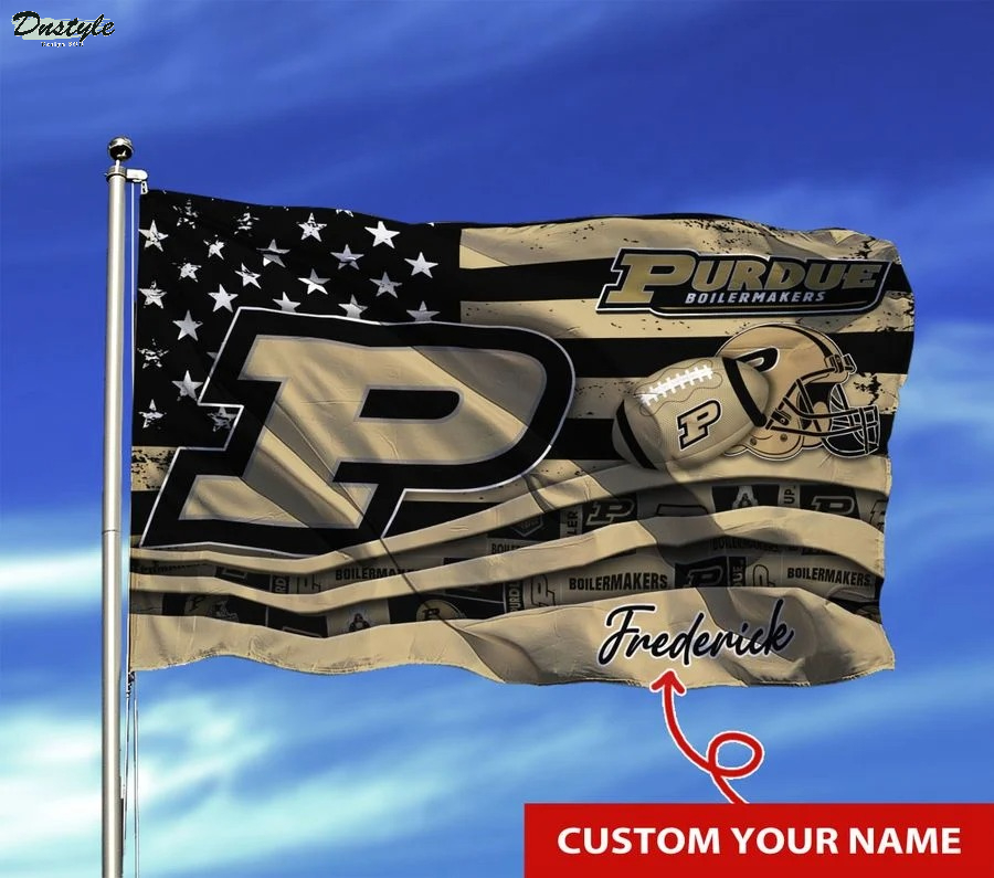 Purdue boilermakers NCAA custom name flag
