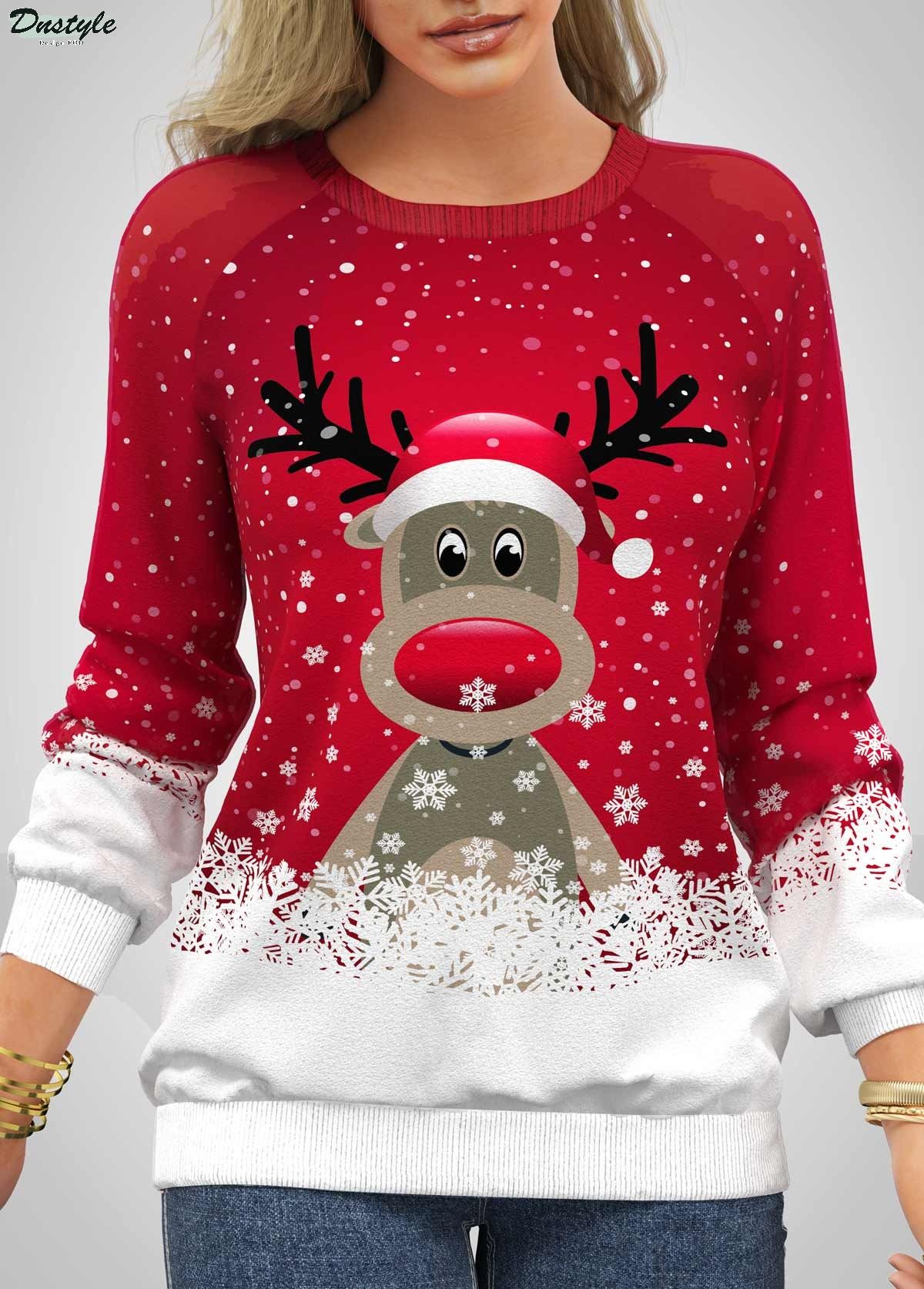 Reindeer christmas ugly sweater