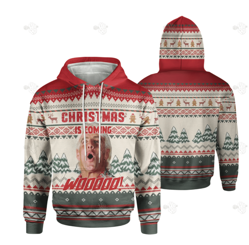 Ric Flair Christmas is coming woooo all over printed 3D hoodie