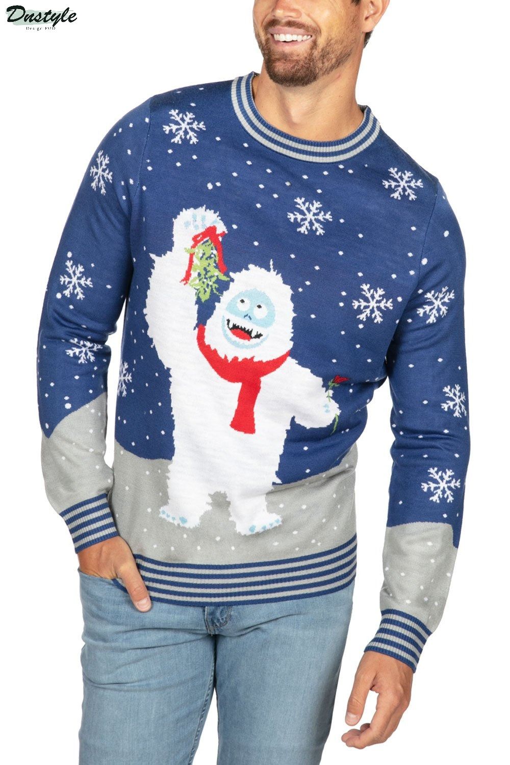 Romantic abominable ugly christmas sweater