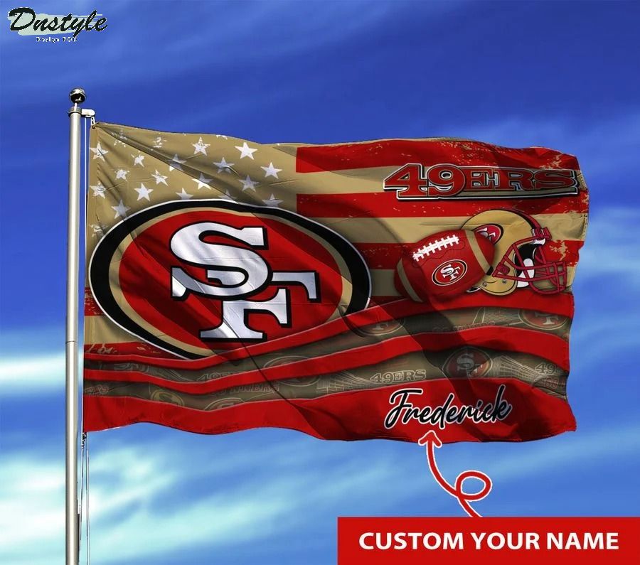 San francisco 49ers NFL custom name flag