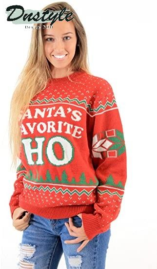 Santa's Favorite HO Ugly Christmas Sweater 1