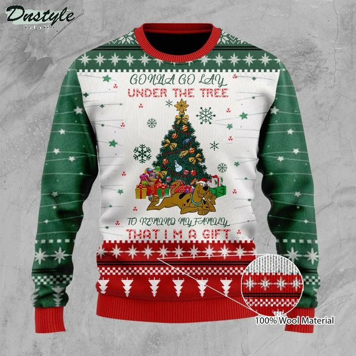 Scooby doo gonna go lay under the tree ugly christmas sweater 1