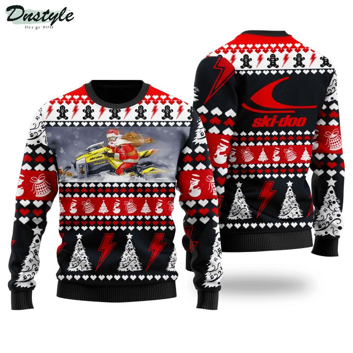 Ski-Doo 3d all over printed wool ugly sweater