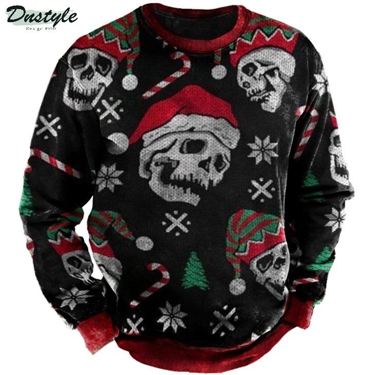 Skull ugly christmas sweater