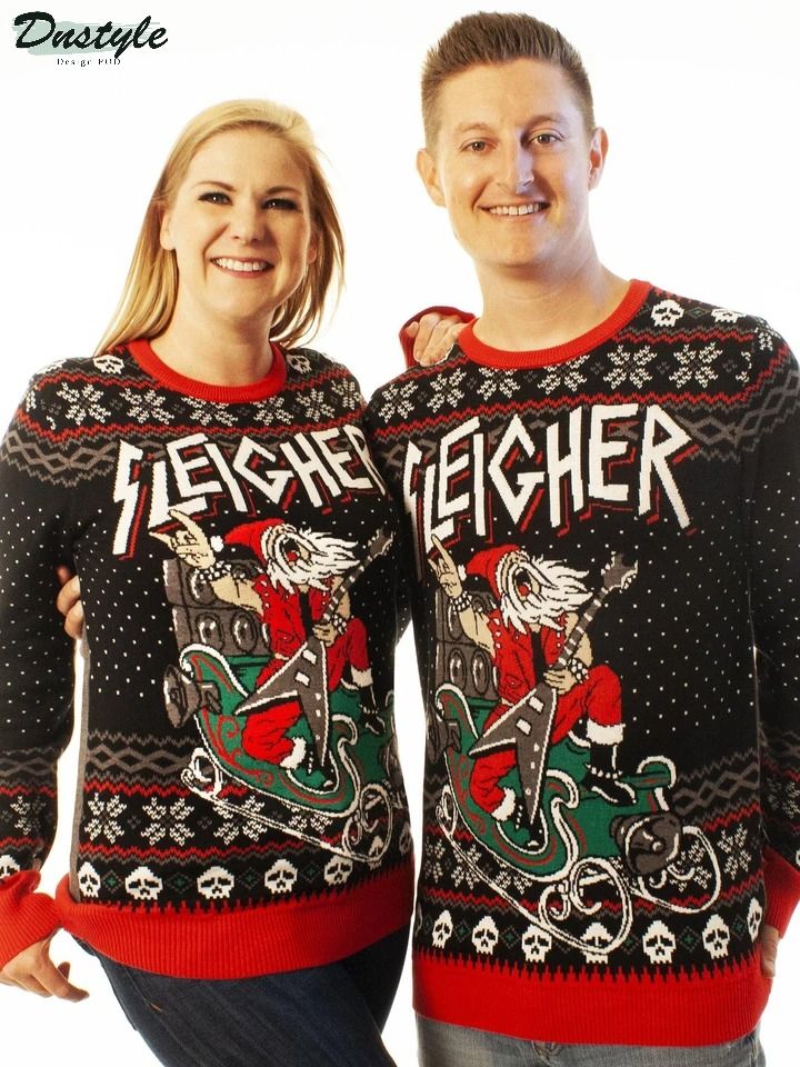 Sleigher Krampus Band Ugly Christmas Sweater 1