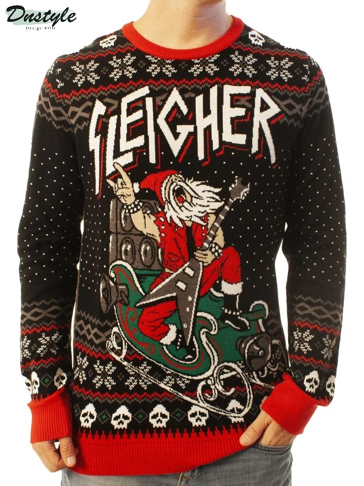 Sleigher Krampus Band Ugly Christmas Sweater