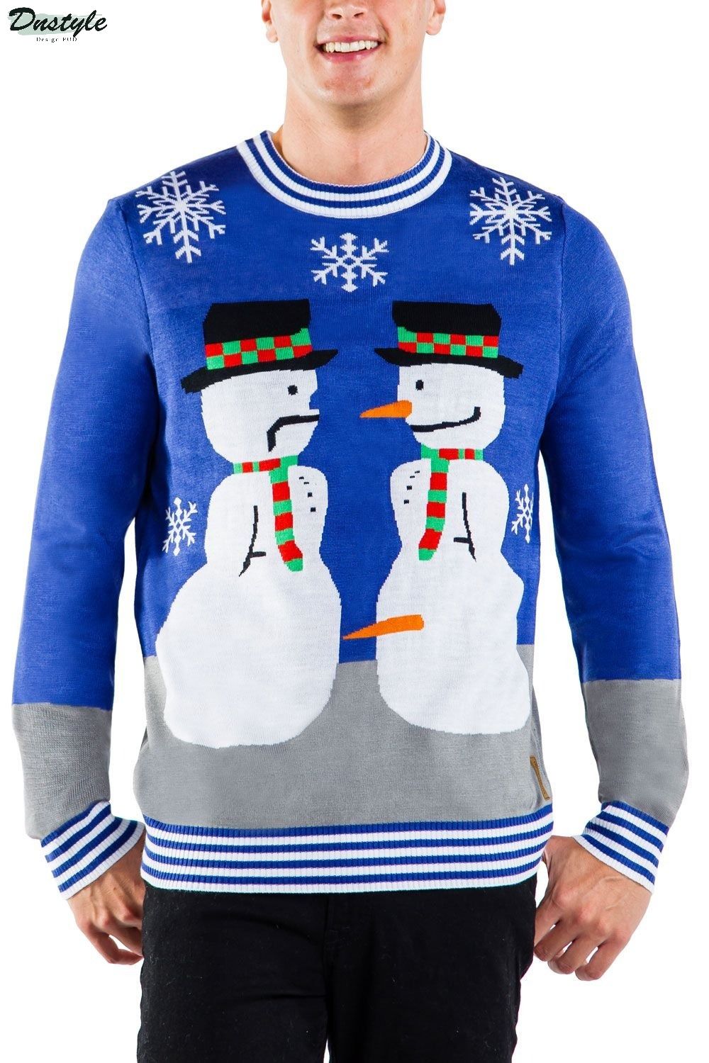 Snowman Nose Thief Ugly Christmas Sweater