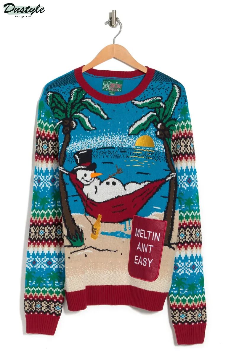 Snowman meltin aint easy ugly christmas sweater 2