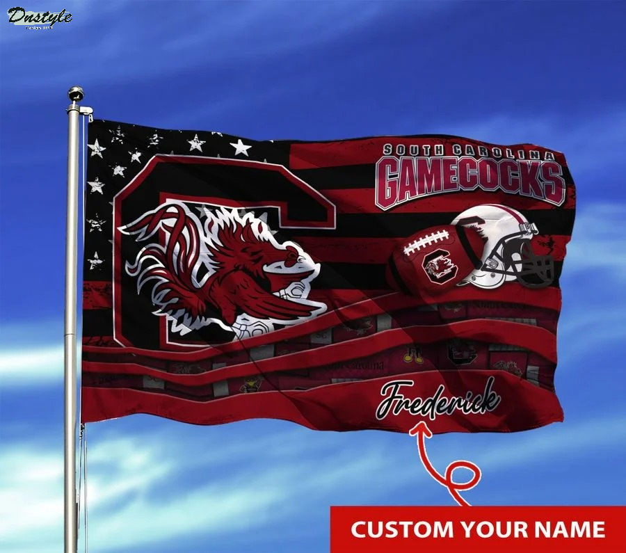 South carolina gamecocks NCAA custom name flag