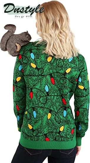 Squirrel in The Christmas Tree Unisex Ugly Sweater 1