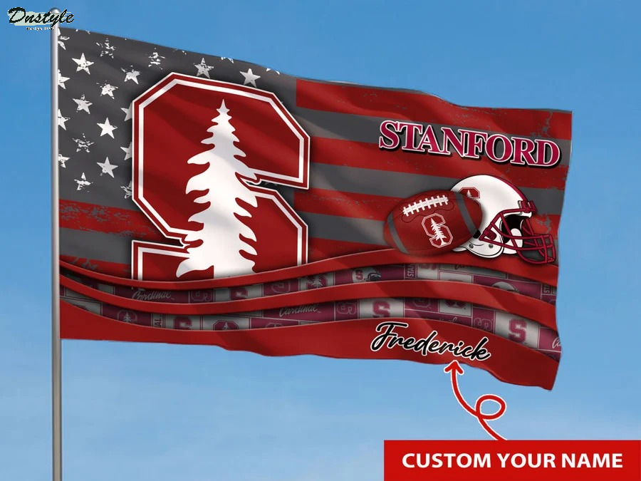 Stanford cardinal NCAA custom name flag