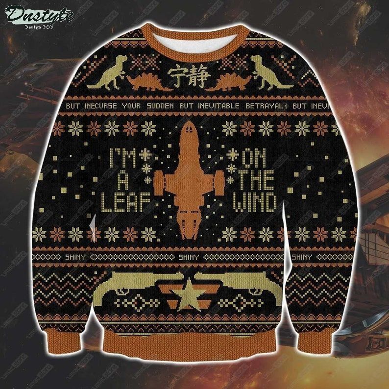 Star wars I'm a leaf on the wind ugly christmas sweater