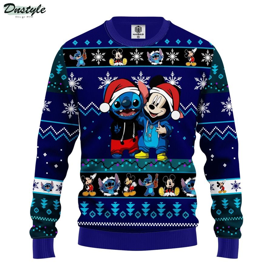 Stitch Mickey Ugly Christmas Sweater