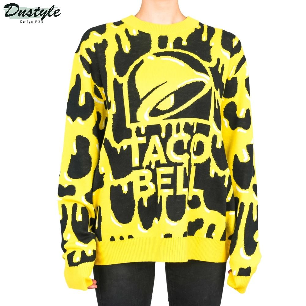 Taco Bell Drippy Nacho Ugly Christmas Sweater 2