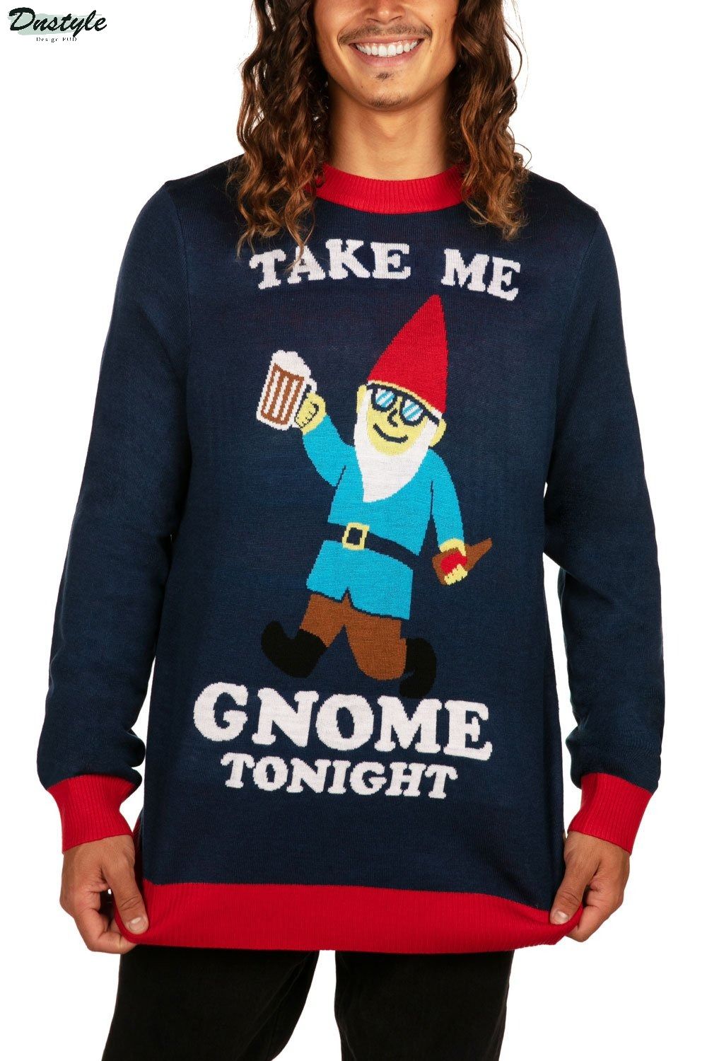Take Me Gnome Tonight Ugly Christmas Sweater