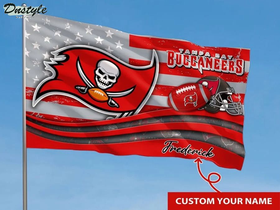 Tampa bay buccaneers NFL custom name flag 1
